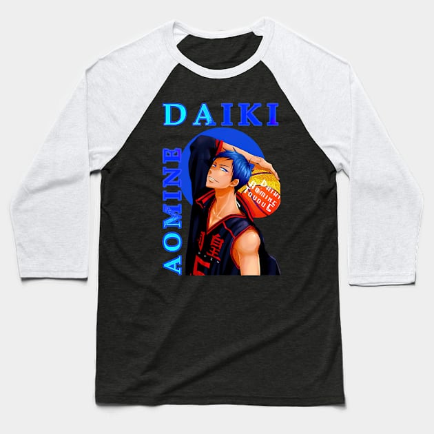 Aomine Daiki Kuroko No Basket Baseball T-Shirt by IainDodes